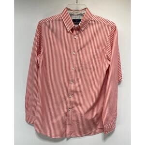 Class Club Youth Boys Shirt Button Down Long Sleeve Pink/ White Size 18 XL